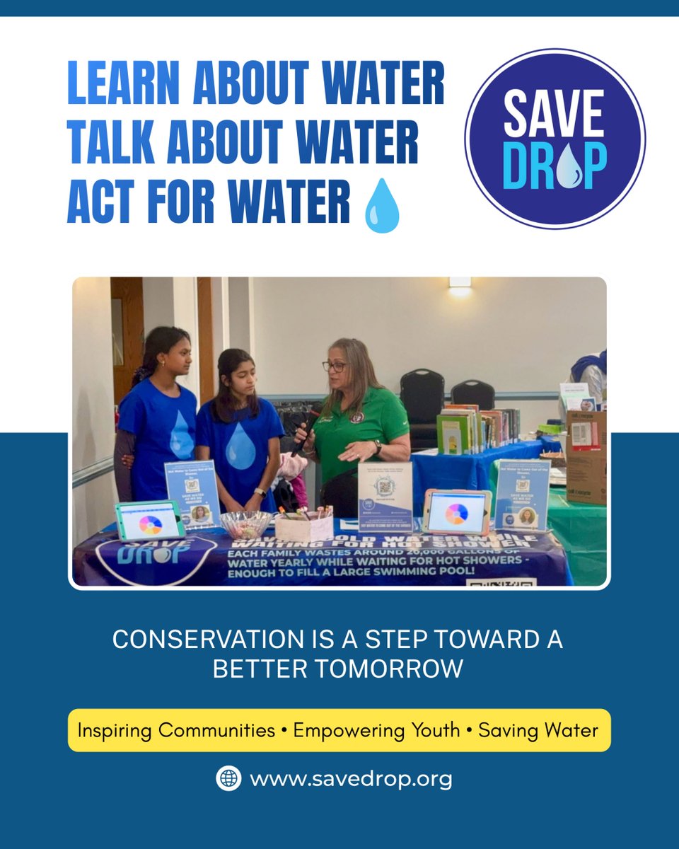 SaveDrop2024's tweet photo. Water conservation starts with awareness, but real change begins when awareness turns into action. 

At Save Drop, we believe in educating communities, empowering young Water Warriors, and inspiring simple everyday choices that help protect our most valuable resource. https://t.co/bHzIolHKPc