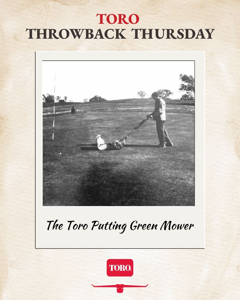HectorTurf's tweet photo. Toro Throwback Thursday

Throwing it back to precision that set the standard ⛳

The Toro Putting Green Mower delivered clean, effective cuts on both creeping bent and Bermuda grass—proving early on that versatility and performance go hand in hand.

#ThrowbackThursday #ToroMowers #WescoTurf #TurfInnovation #GolfCourseCare