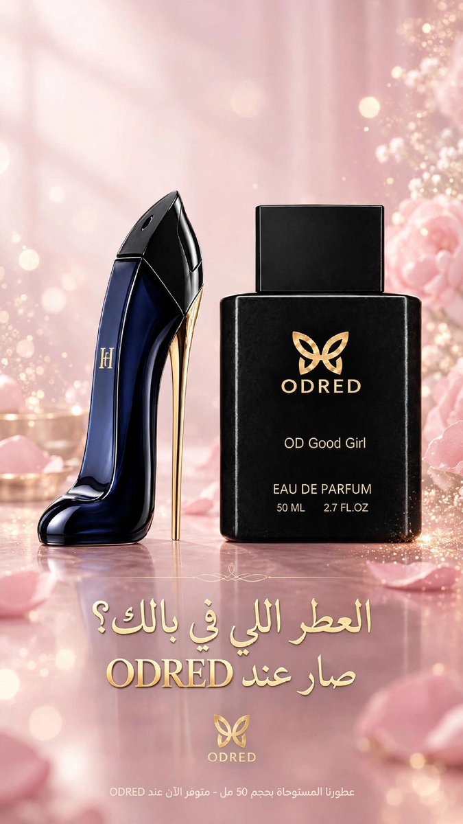 odred_4's tweet photo. العطر اللي في بالك؟
صار عند ODRED 🖤

مو أي عطر.. هذا Good Girl
أنثوي، جريء، وإذا مريتي الكل يلتفت

OD Good Girl - 50 مل
متوفر الحين عند ODRED بنفس جودة الأصلي

اطلبيه الآن من موقعناhttps://t.co/ZP49h8vI0m

#ODRED #OD_Good_Girl #عطور_سعودية #عطور_بنات #عطر_نسائي #عطور_فاخرة #جود https://t.co/uocmiWWKyQ