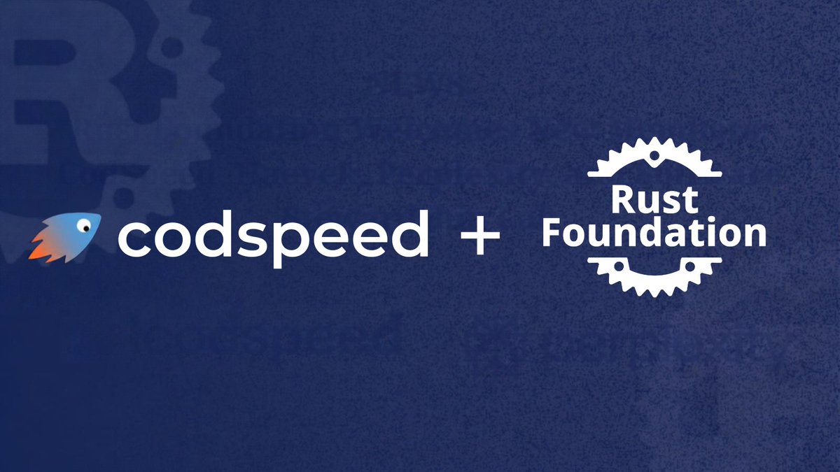 Art049's tweet photo. Proud to announce that @CodSpeed has joined the Rust Foundation as a Silver member!

We’re all-in on making Rust (and everything around it) fast and staying that way. Supporting the Project that makes that possible felt like the obvious next step. https://t.co/UJyBodJFKV