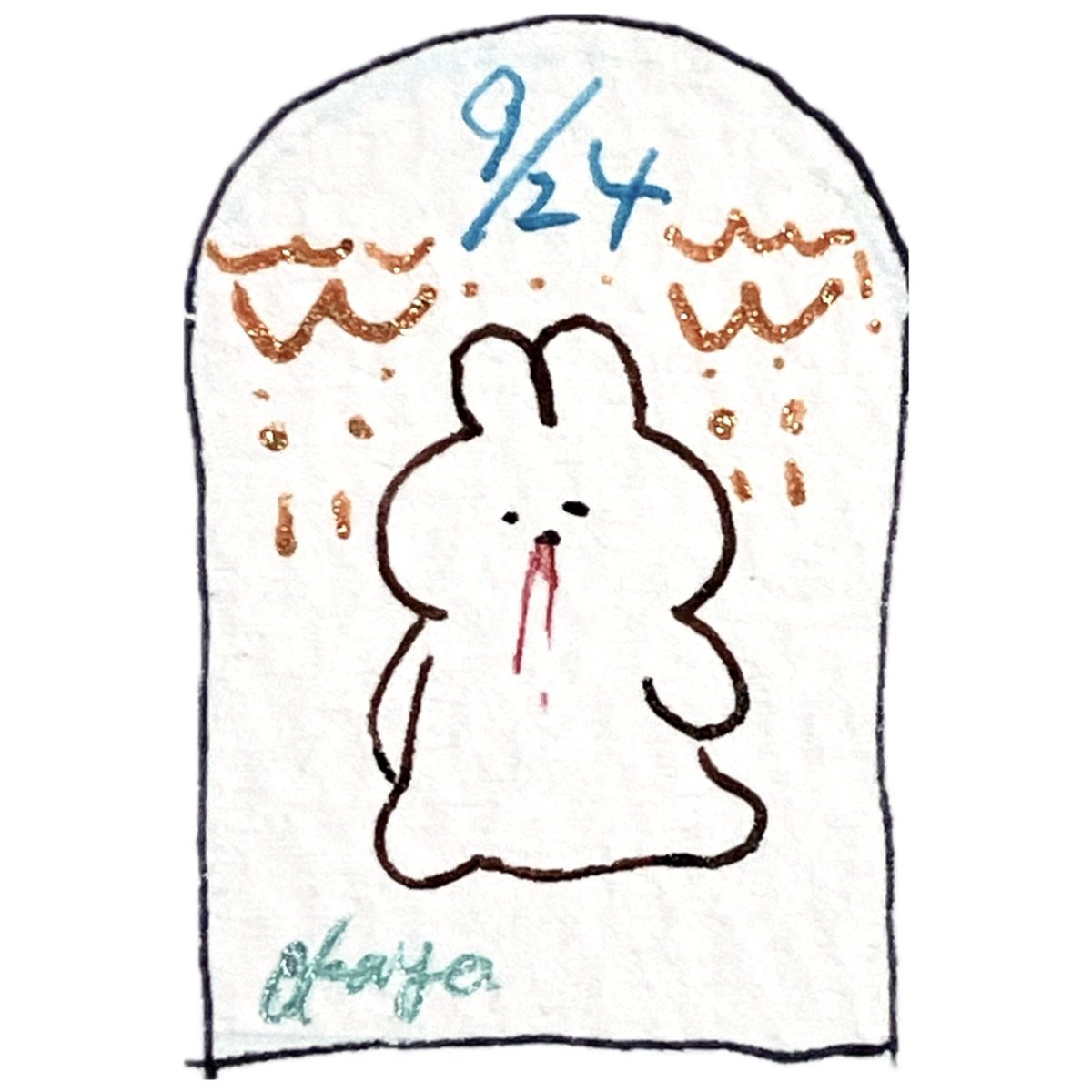 _rabbita's tweet photo. #一日一吐血うさぎ https://t.co/rasNeKnW84
