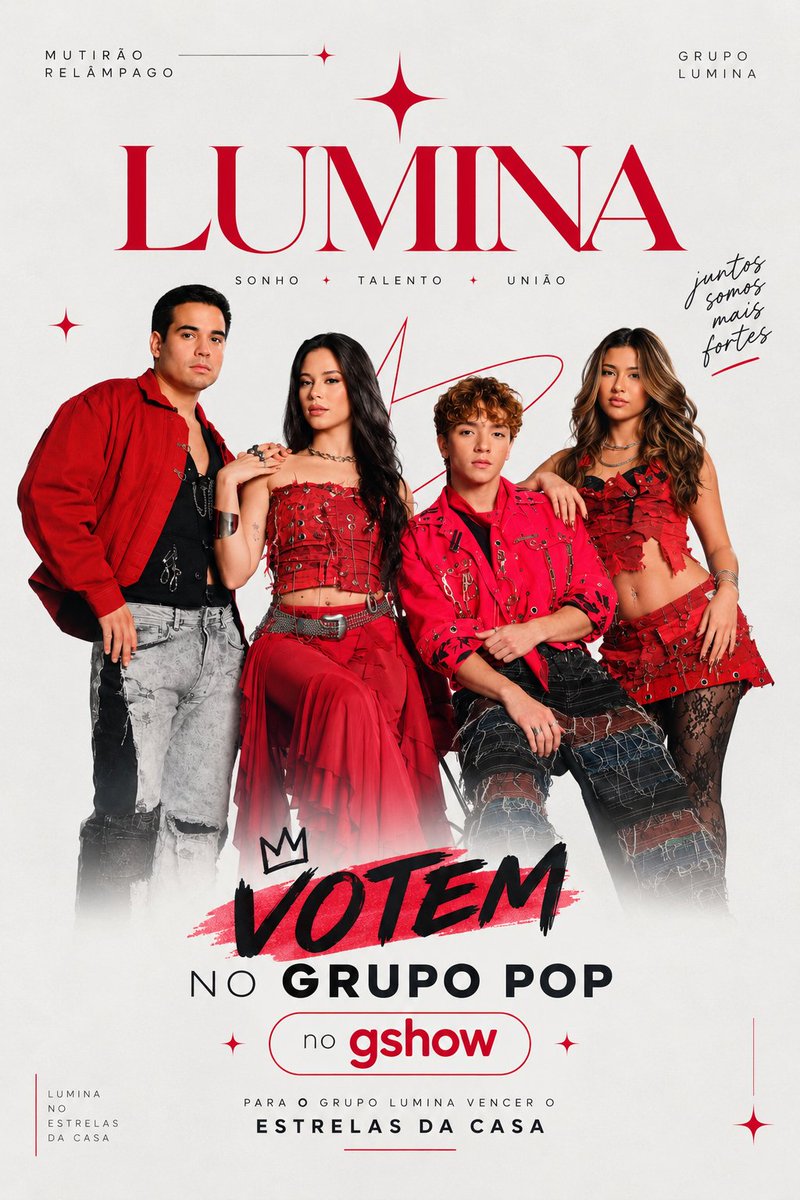 comentsjoaoc's tweet photo. 🚨 MUTIRÃO LUMINA ATÉ ÀS 14H! 🚨

LUMINERS, É HORA DE FAZER BARULHO!✨

🔥 A cada 10 votos, deposite 1 emoji nos comentários pra mostrar que você votou!

👑 VOTE NO GRUPO POP!

🗳️ VOTO ÚNICO: https://t.co/Z4sMTsc32R

📲 VOTO DA TORCIDA: https://t.co/RDZyxT2bPi

#EstrelasDaCasa https://t.co/bKOrwSiIbQ