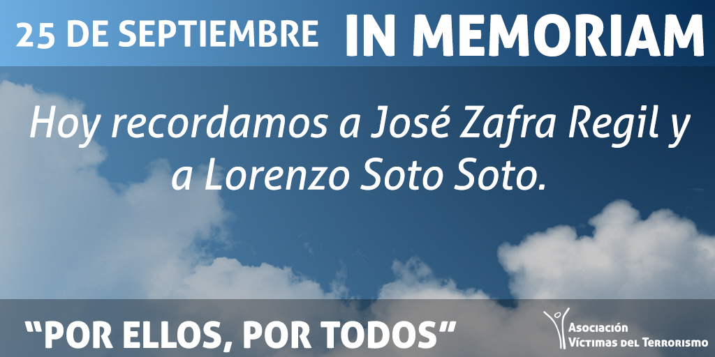 _AVT_'s tweet photo. Hoy recordamos a todas y cada una de las víctimas del terrorismo. "Por ellos, por todos". https://t.co/Mjzb7tmq16