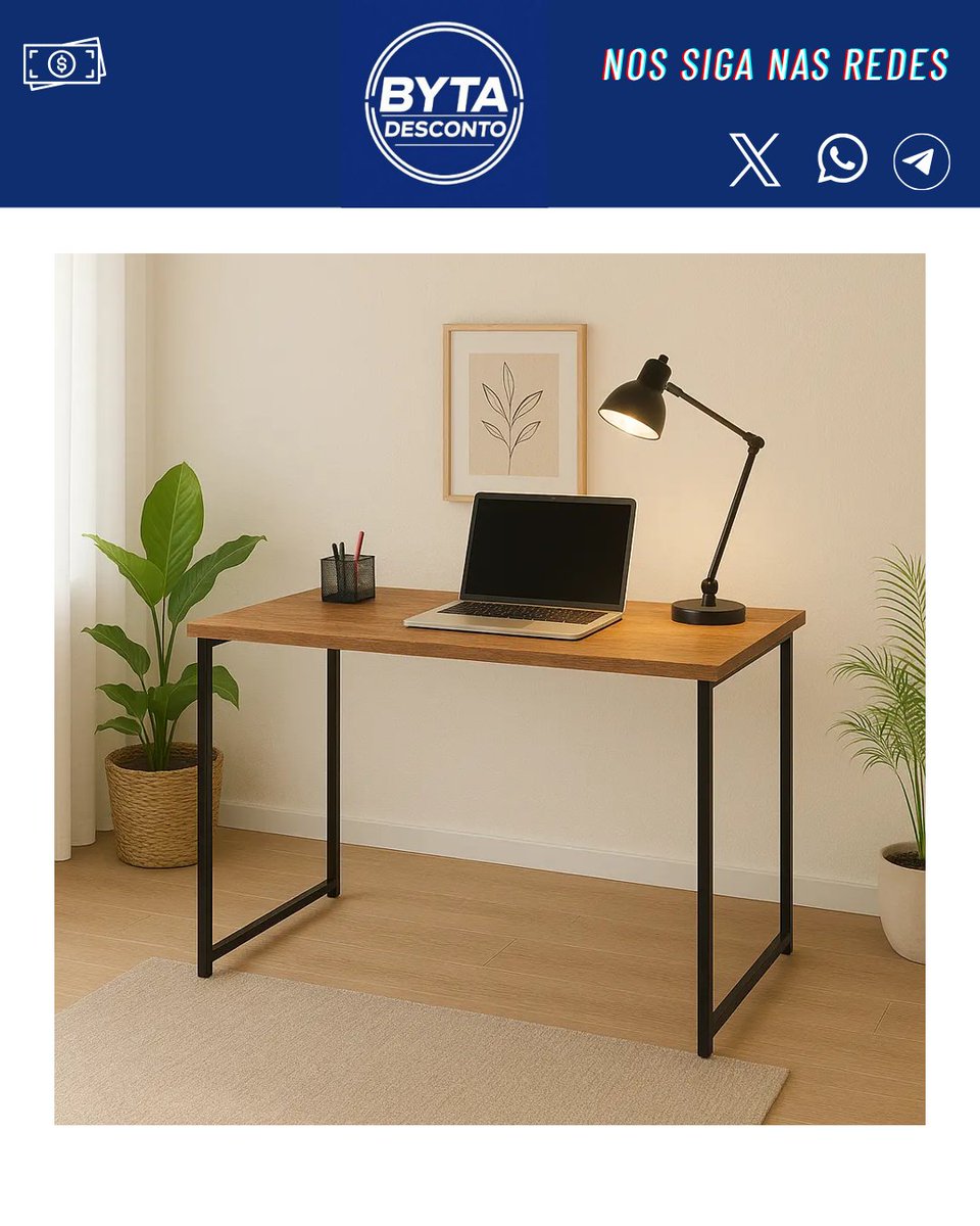 bytedesconto's tweet photo. 🔥 OFERTA DO DIA

Escrivaninha Industrial 90cm

❌ De: R$ 185,95
✅ Por: R$ 139,00 (25% OFF)

🏪 Loja: Mercado Livre

👉 https://t.co/7RKGBakF2l

⚡ Preço sujeito a alteração a qualquer momento. https://t.co/4TRVJI3KlF