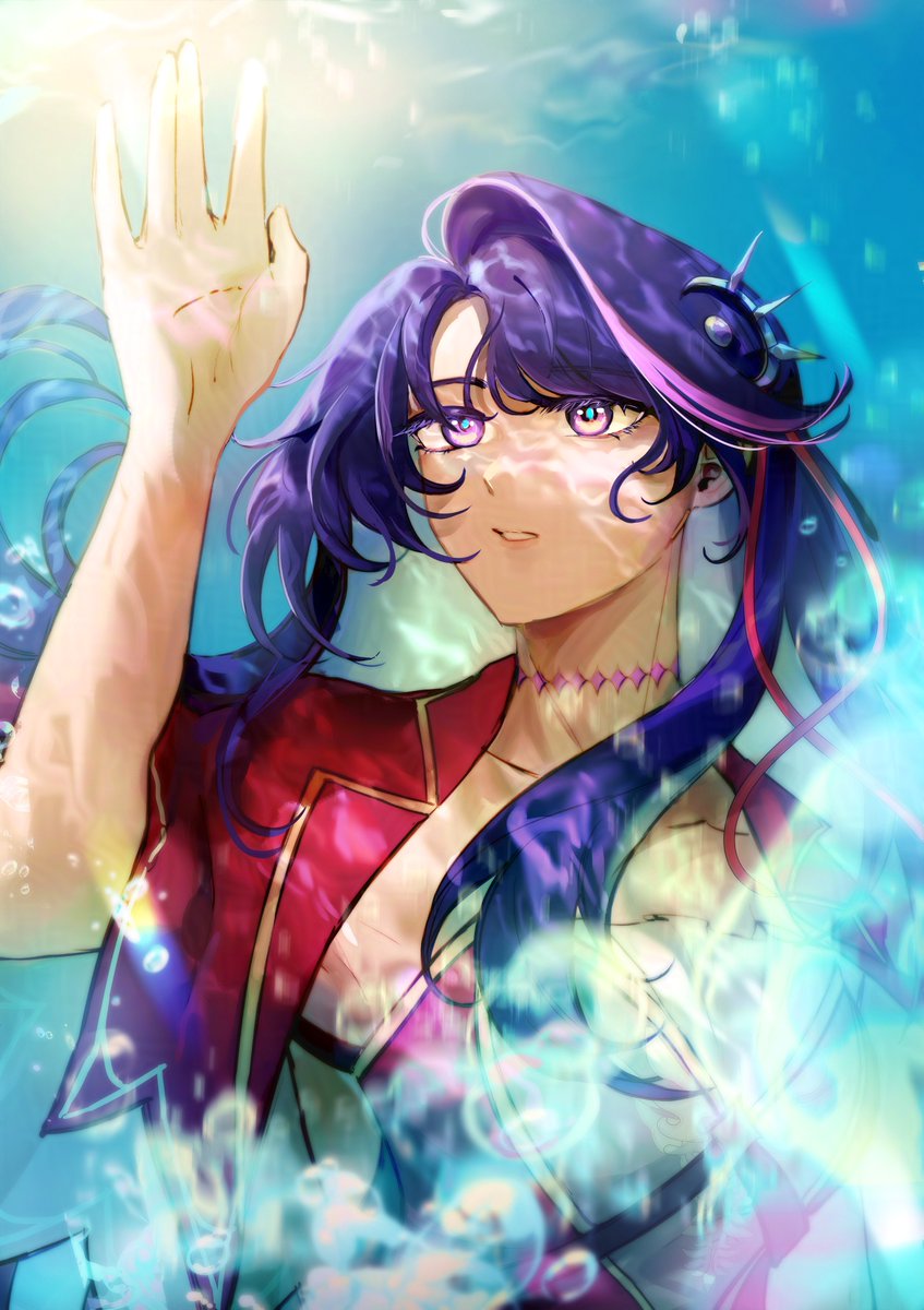 dearchalkprince's tweet photo. "Have you ever opened your eyes under the 𝘸𝘢𝘵𝘦𝘳? It might be unbreathable at first, but once your perspective become wider...."

"You'll see."

🎨 : avernalisia

#Genshinoc #原神oc https://t.co/hHjuOvl969