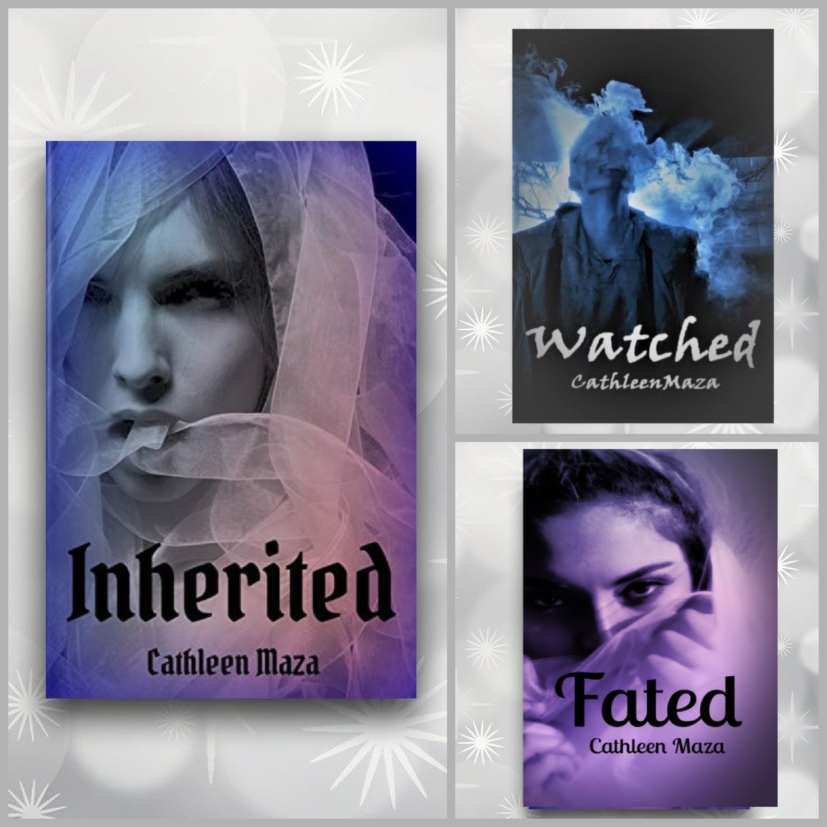 CathleenMaza's tweet photo. #BookBoost 
A family curse has sisters facing the #paranormal.
"Inherited"
Some things should never be passed down.
Read the complete trilogy!
https://t.co/p7by6W6V8Q https://t.co/DaByHkaUZR