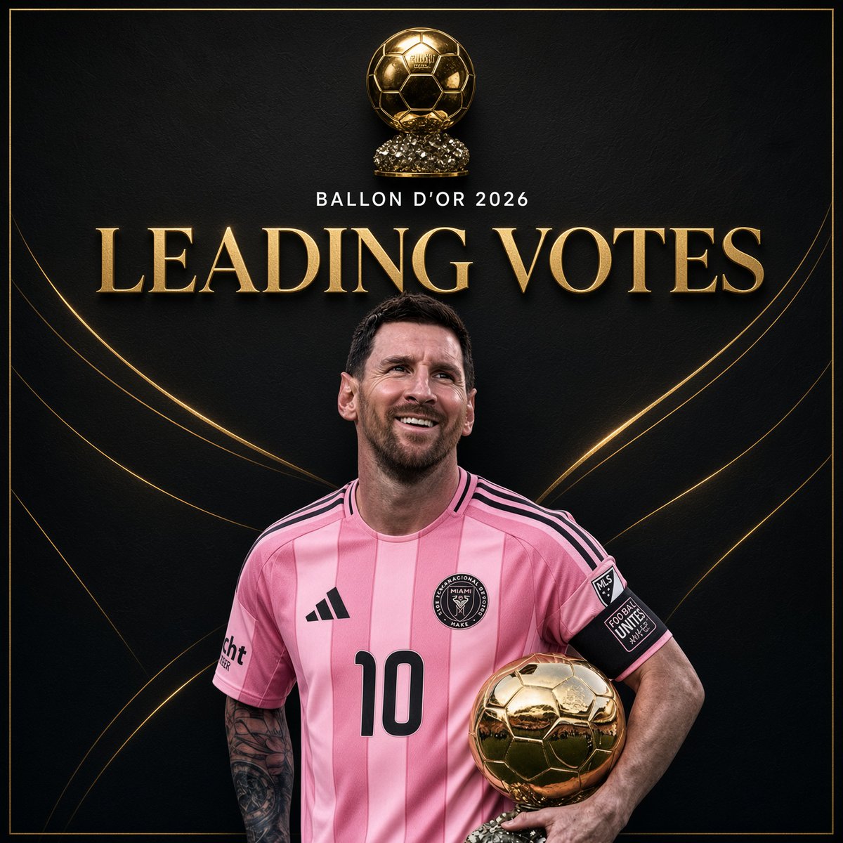psg__chief's tweet photo. 🚨💣Lionel Messi now leading votes 4 days to the end of the Ballon D'or voting period. GET IN!!!!!!!!!!!! #LM9 https://t.co/8RNC3Qo6Y9