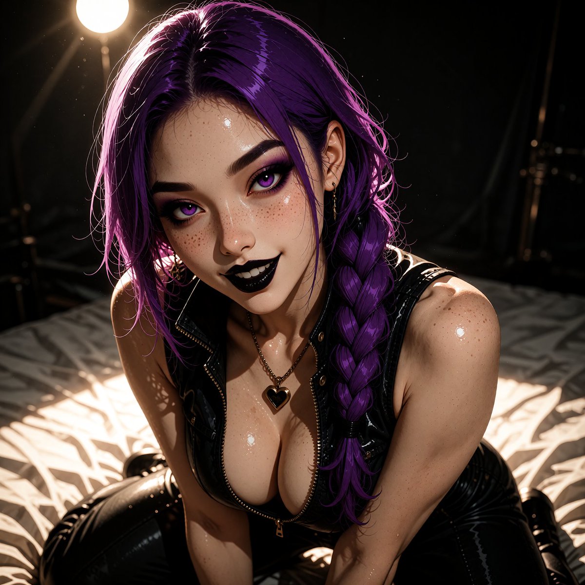 vortx_studio's tweet photo. Purple braids. Black lipstick. A smile that changes the whole story.

Find your darker palette at VORTX. Link in bio.

#DigitalArt #GothicArt https://t.co/wptNMyHlM9