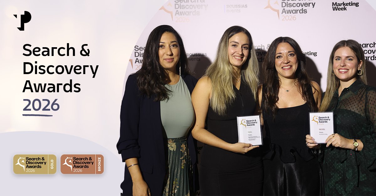 wearetpingreece's tweet photo. Our #DigitalMarketing team was recognized at the Search & Discovery Awards 2026, for our strategic efforts built to connect with talent and deliver results. 
Gold: Beyond Search & Discovery: Capturing Talent & Delivering Results
Bronze: Best Paid Search Strategy
Proud of the team behind these recognitions.
#TPGreece #searchawards