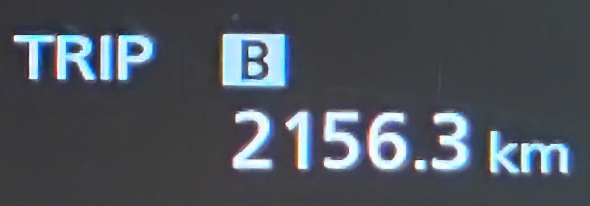 JH1VSV's tweet photo. 連休中に車で旅行に行ってきました。
走行距離は2156kmでした。 https://t.co/dDmVR4JyCa