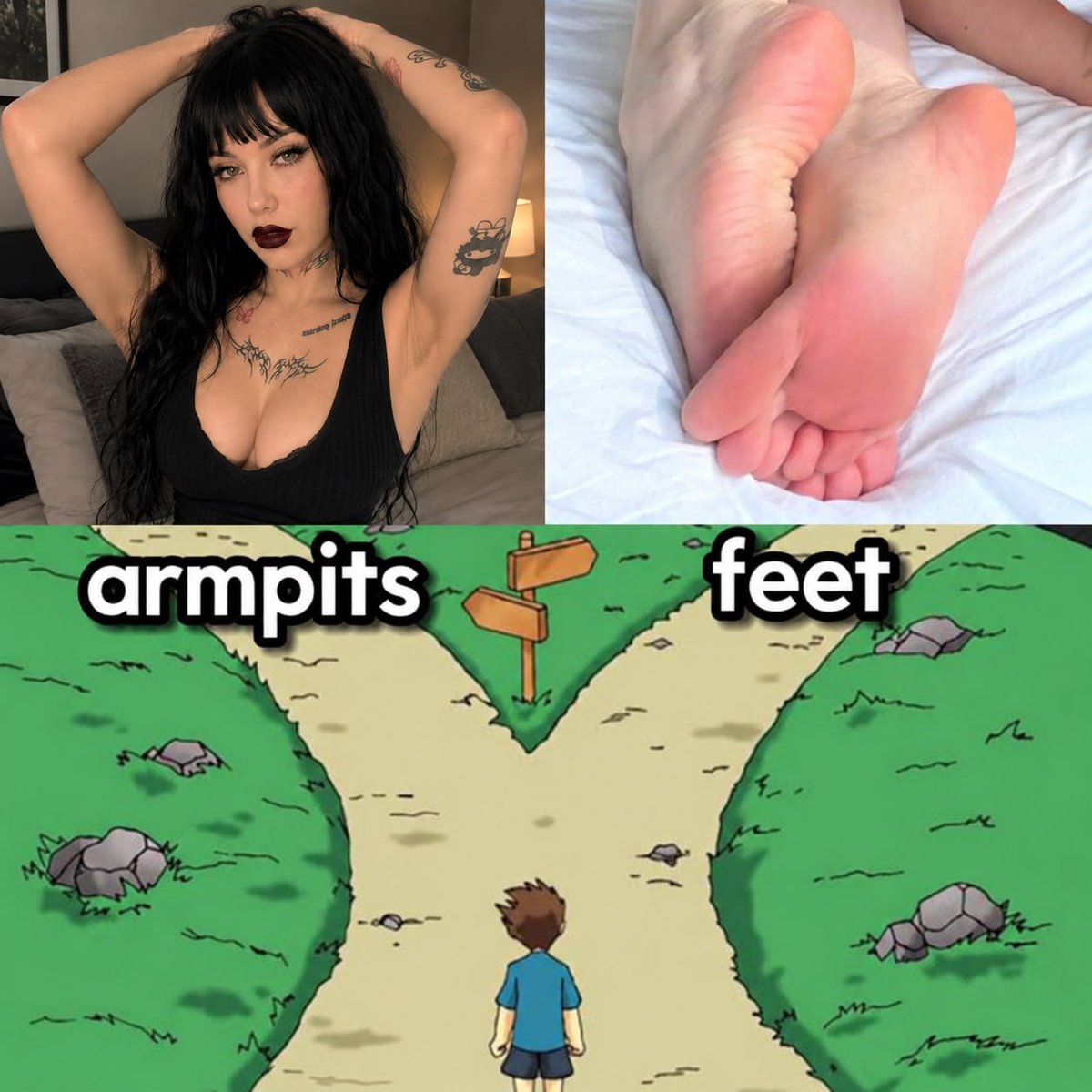 gothycleo's tweet photo. clean pits or feeeet  🤭 https://t.co/iGzS4GeY7r
