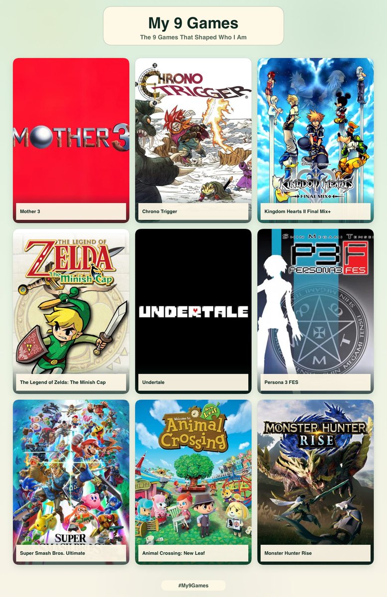 ocondepreto's tweet photo. 9 games that shaped me https://t.co/qzL2ANfryY