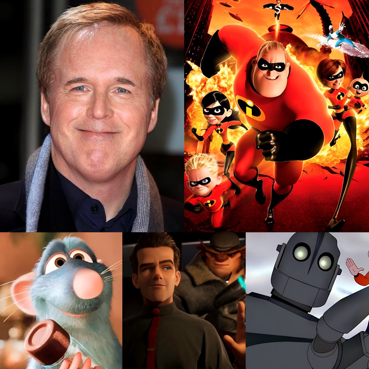 cartoonvibes26's tweet photo. Happy 69th birthday to the legendary Brad Bird! 🎂

The acclaimed animator, director, and writer is best known for directing animated classics such as ‘The Iron Giant,’ ‘The Incredibles,’ and ‘Ratatouille,’ leaving a lasting impact on modern animation. https://t.co/w4epSf2ghx