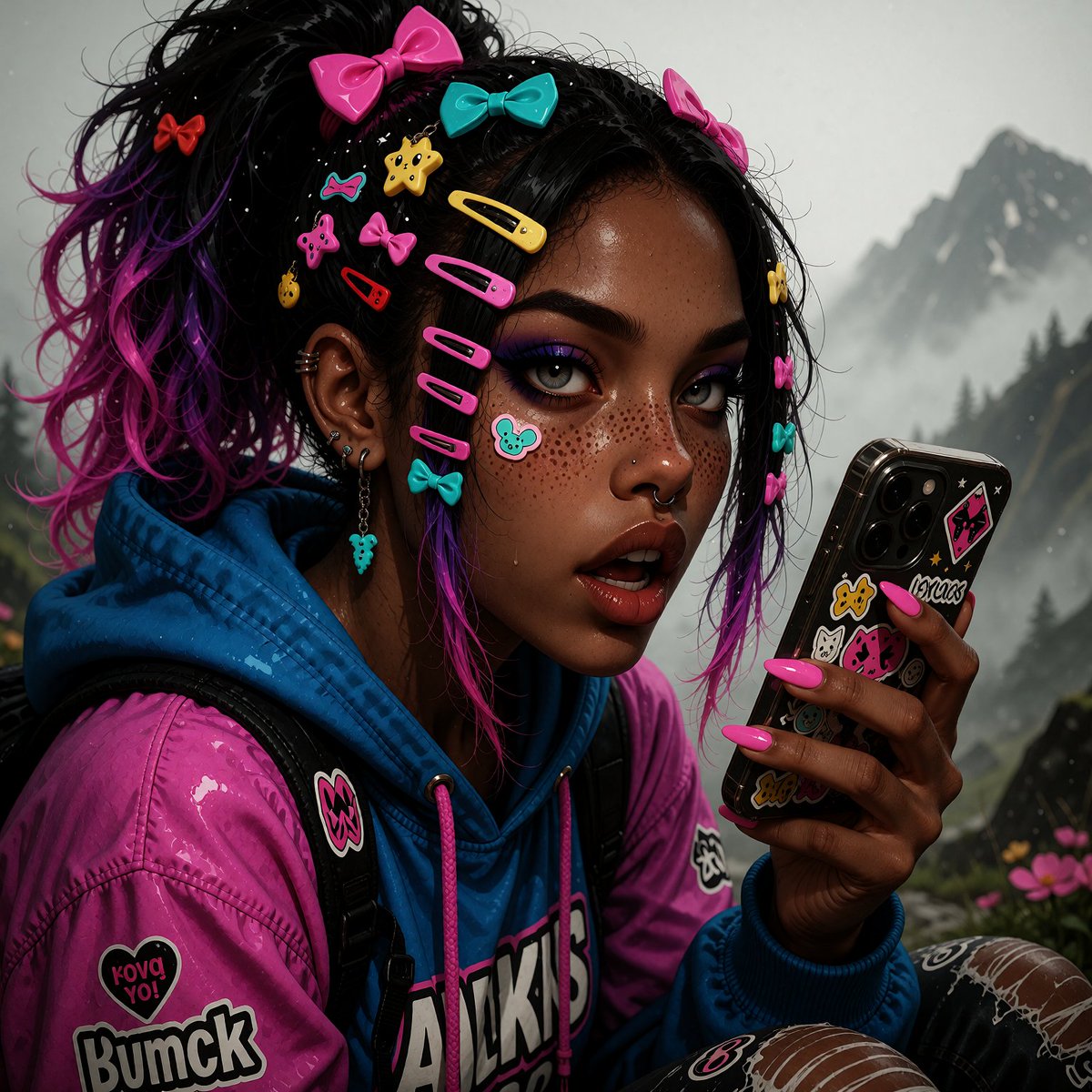 vortx_studio's tweet photo. She packed three hoodies, twenty hair clips, and 2% battery.

A little more color lives at VORTX. Link in bio.

#DigitalArt #KawaiiFashion https://t.co/gNrMfCKZrB
