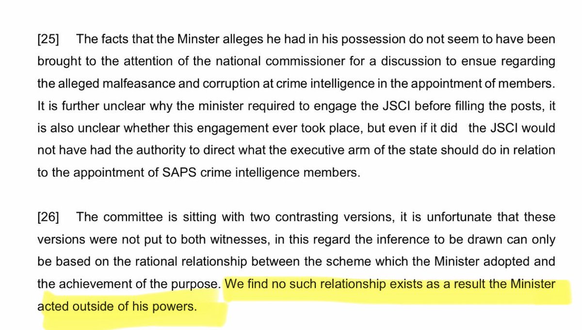 KhuselaS's tweet photo. I have no statement. You are expecting me to respond to media framing on an ongoing discussion. The AdHoc Committee Report is discussed in sections and we were on the issue discussing General Masemola. For your benefit though and those who are refusing to read and the media committed to a particular narrative here are extracts from the ANC submission. Kindly note the report is still being considered by the committee, these are merely submissions of the ANC and not the Committee report