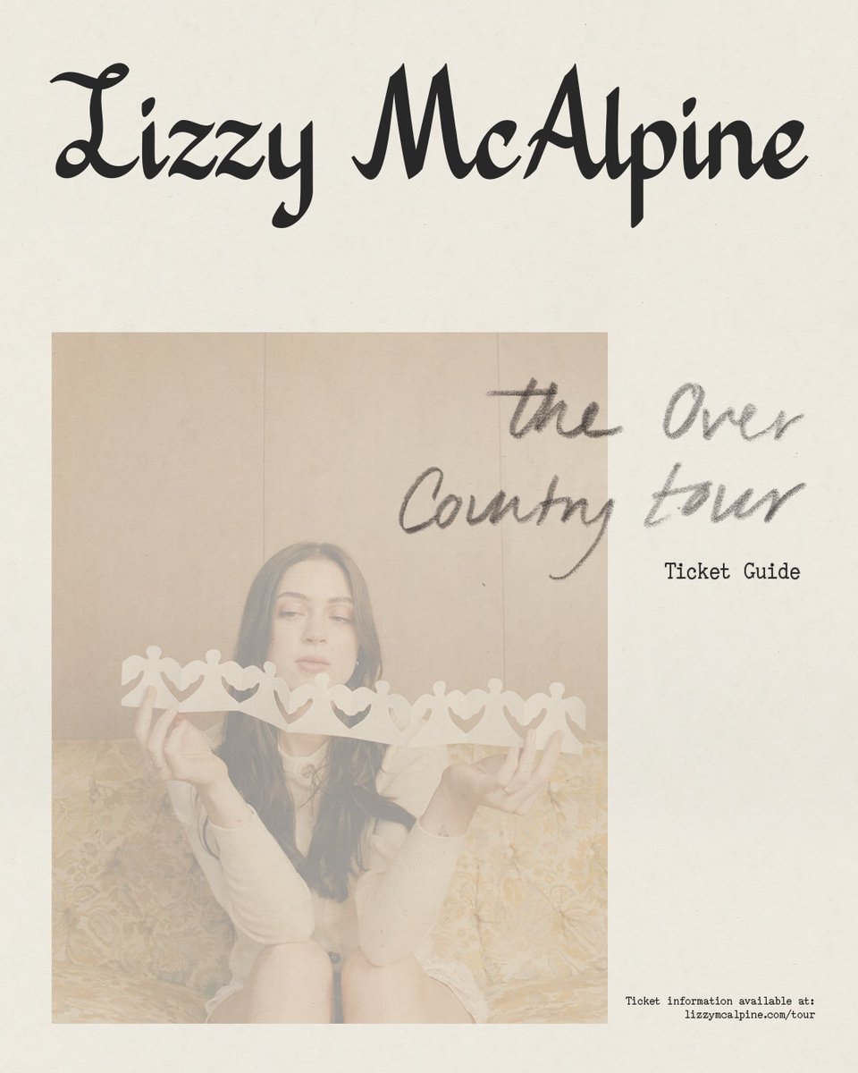 LizzymUpdates's tweet photo. The over country tour: Ticket Guide 

Here's everything you need to know about presale + vip ✉️ https://t.co/VcAdbYXrS3