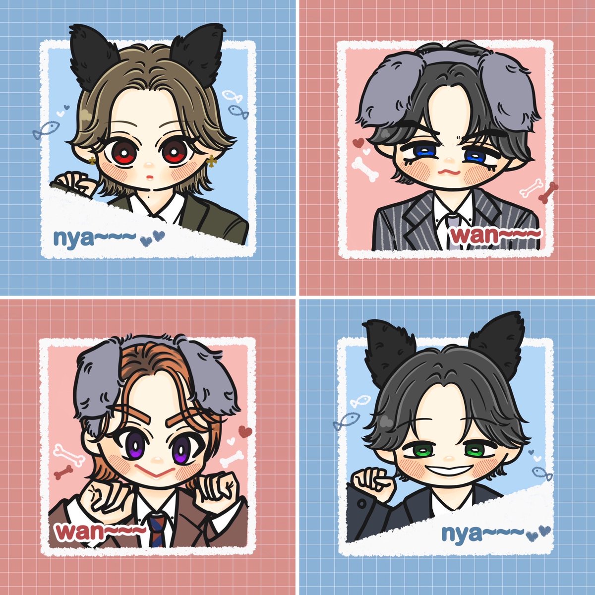 meko_mu's tweet photo. 🐶💘🐱

#AぇFAぇ https://t.co/t8S5aQGYfm