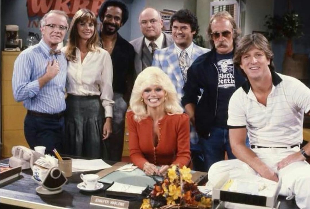 AzPetrich's tweet photo. BREAKING NEWS: The WKRP in Cincinnati news team is also refusing to cover Trump, in solidarity with all other news outlets. https://t.co/FVttfgYpdW