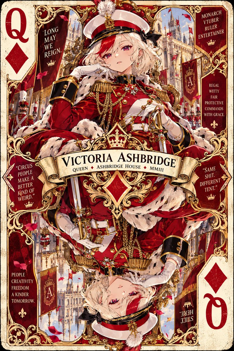 englishqueenvt's tweet photo. The house doesn’t always win. Sometimes the House is the winning card.♦️👑

@ShadowchaserFox