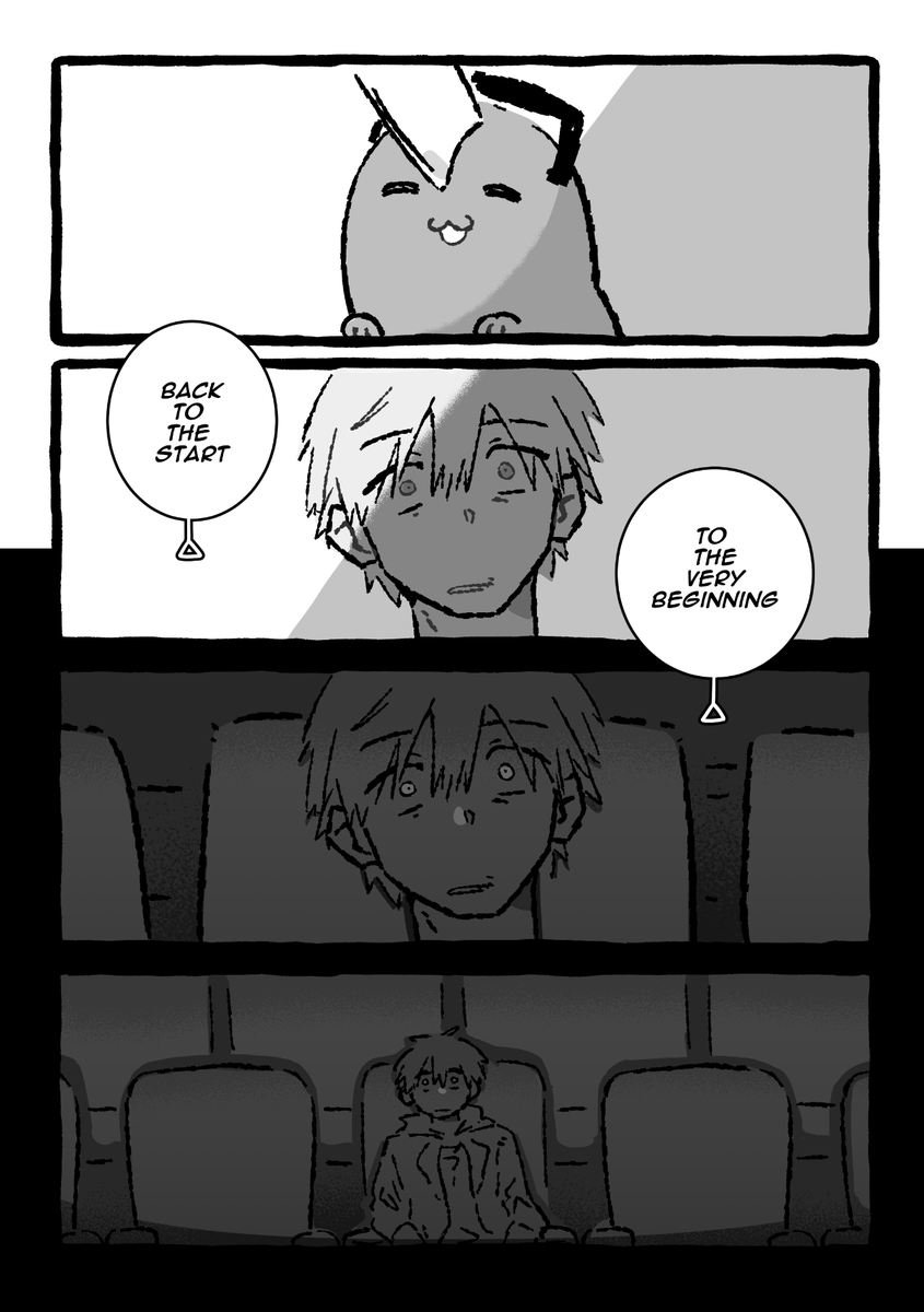 Umei_2510's tweet photo. Final Act (2/22)
(SPOILERS for CSM ending, Read from L->R)
(Transcript in ALT) https://t.co/UiJIqap1hm