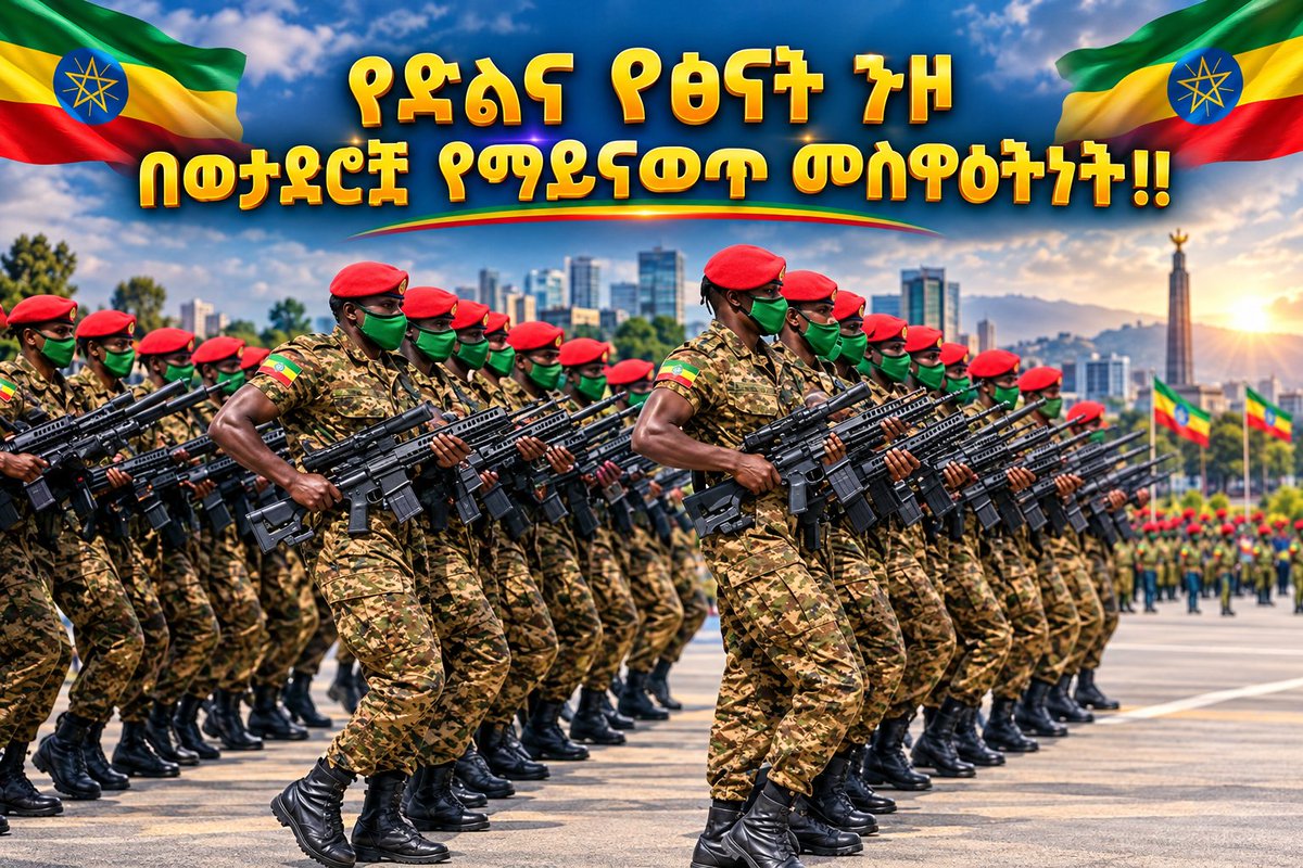 zuber_abagiddi's tweet photo. የድልና የፅናት ጉዞ በወታደሮቿ የማይናወጥ መስዋዕትነት!!
#Ethiopia https://t.co/zzhlY4JI50