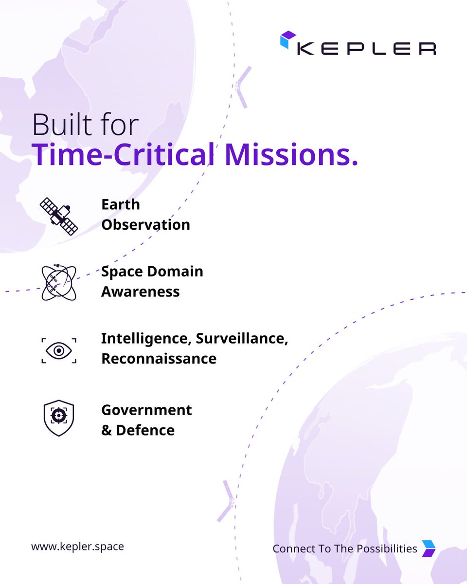 KeplerComms's tweet photo. Have you heard the news? Kepler’s optical data relay service is LIVE! 🛰️ 

We’re enabling #realtime operations for customers to move mission data, process insights on orbit, and deploy payloads on proven infrastructure. 

💡Read more: https://t.co/8KFXGFu5PM https://t.co/NGegS0QB7Z
