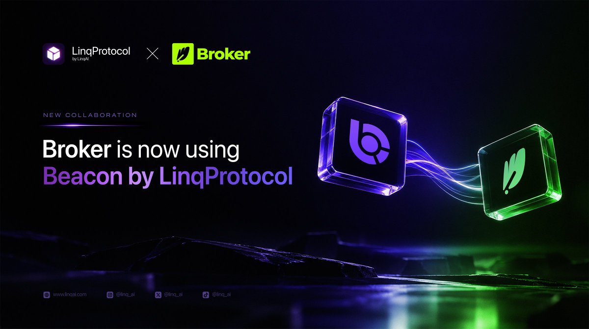 linq_ai's tweet photo. New Beacon Integration 🤝

We’re excited to announce our collaboration with @BrokerMarkets  

Broker is now using #Beacon to keep its community informed with real-time service updates, incident tracking, and verified project information.

🔗 Explore Broker Markets Beacon:
https://t.co/G63rYYBs5U

Powered by LinqProtocol