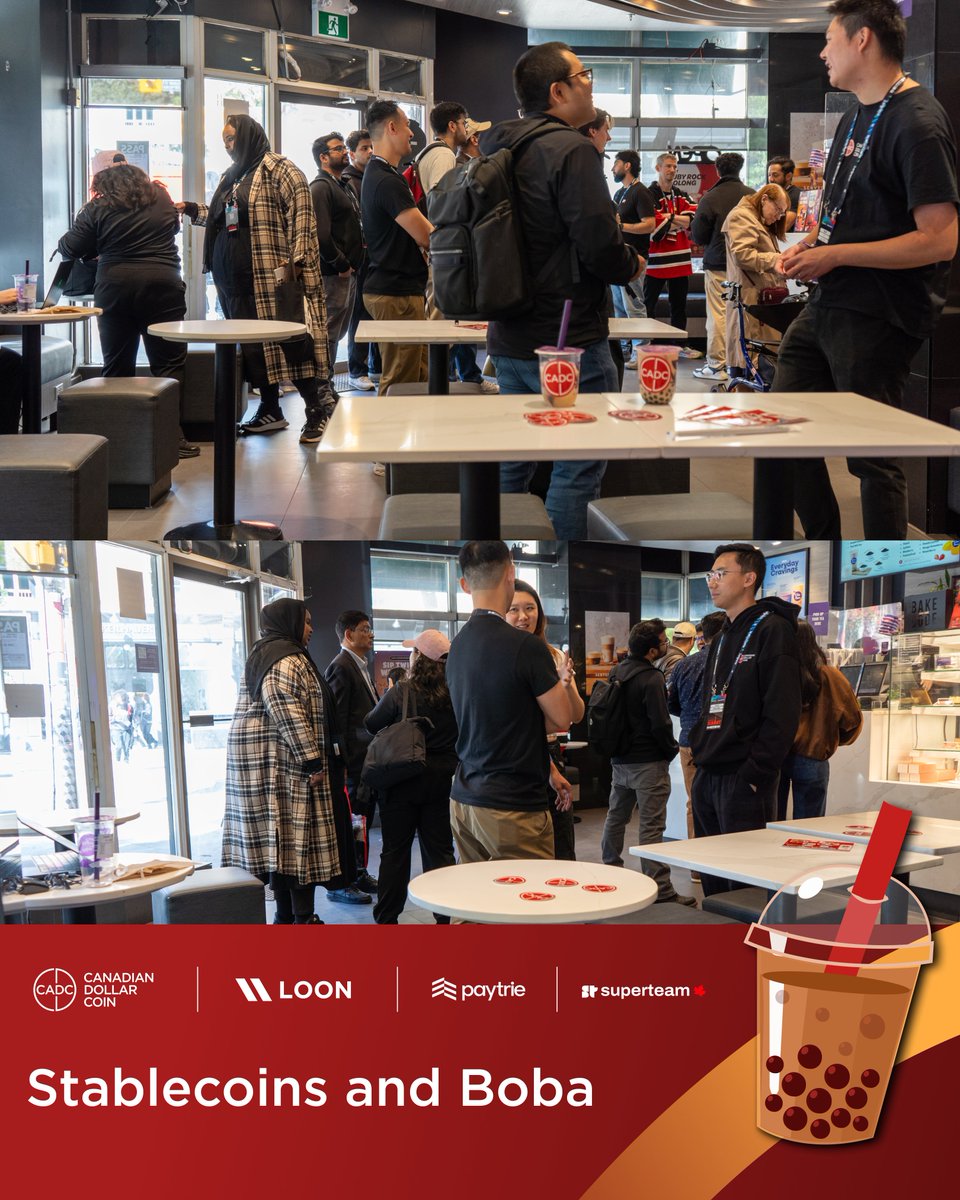 CADCstablecoin's tweet photo. gm from Solana Summit

🔴 Check out @LoonFinance's CEO @kevinzhangTO onstage at 1:15pm

🔴 Join the CADC team right after with another afternoon of Stablecoins and Boba https://t.co/gjpnm7I5kF