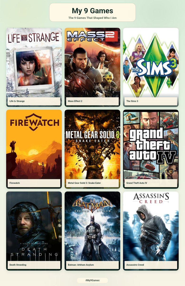DanielM4713's tweet photo. My 9 lil games (subject to change depending which way the wind blows) https://t.co/lImuVQW6J9