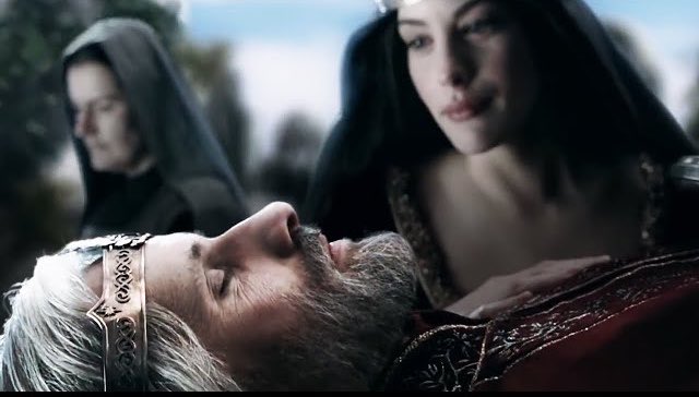 MiddleearthMixr's tweet photo. “In sorrow we must go, but not in despair. 

Behold! we are not bound for ever to the circles of the world, and beyond them is more than memory.”

- Aragorn on his death bed to Arwen https://t.co/hSfPOy4oXD