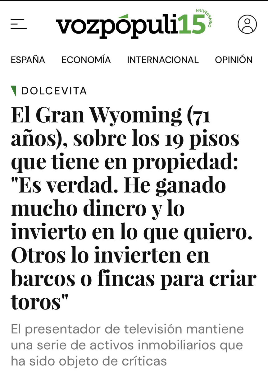 JaviRodrigo11's tweet photo. A tenor del rasero de la izquierda en España se puede definir oficialmente ya al “Gran Woming” como fondo buitre unipersonal?