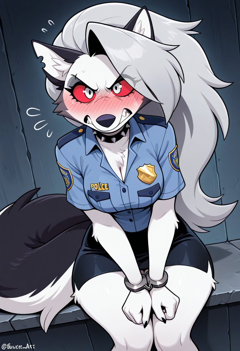 NsfwLoona_'s tweet photo. This is no way to treat a public servant!!!

#loona #furry #HelluvaBoss‌ #furryart #lewd https://t.co/gz9J970IX4