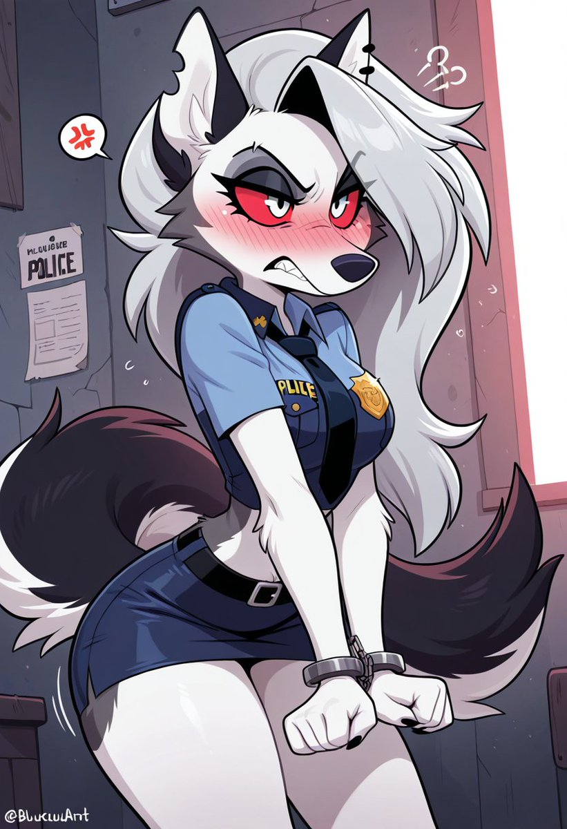 NsfwLoona_'s tweet photo. This is no way to treat a public servant!!!

#loona #furry #HelluvaBoss‌ #furryart #lewd https://t.co/gz9J970IX4