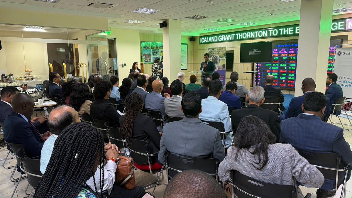 IndiainKenya's tweet photo. DHC @PrasadSushil attended an event on Capital Markets & ESG hosted by ICAI Nairobi Chapter at the Nairobi Securities Exchange.

In his remarks, he highlighted the growing opportunities for Kenyan entrepreneurs and capital market stakeholders to leverage India’s vibrant and fast-growing capital markets ecosystem, and emphasized the potential for deeper India-Kenya financial collaboration.

#IndiaKenya

@MEAIndia @theicai @NSE_PLC @PIB_India @ANI @DDNewslive @indiakenyacc