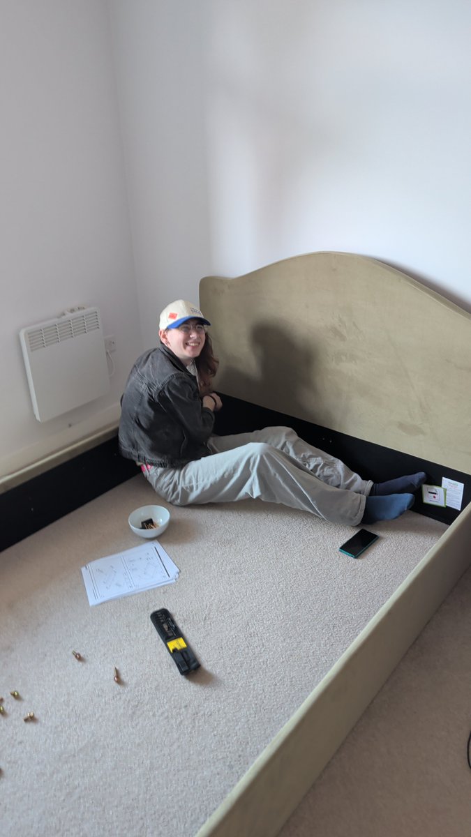KrookTM's tweet photo. told it flatpack furniture is basically a big lego and its not stopped building https://t.co/YwMHEdkM0b