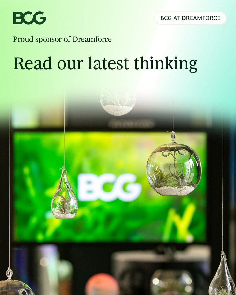 Dreamforce's tweet photo. .@BCG was proud to be at Dreamforce 2026 as an Innovator Sponsor and Exclusive Partner of the CIO+ Experience. Learn more about how BCG and Salesforce are delivering a value-first transformation to help organizations become agentic enterprises. #ad #DF26 https://t.co/sJhkfwobcq