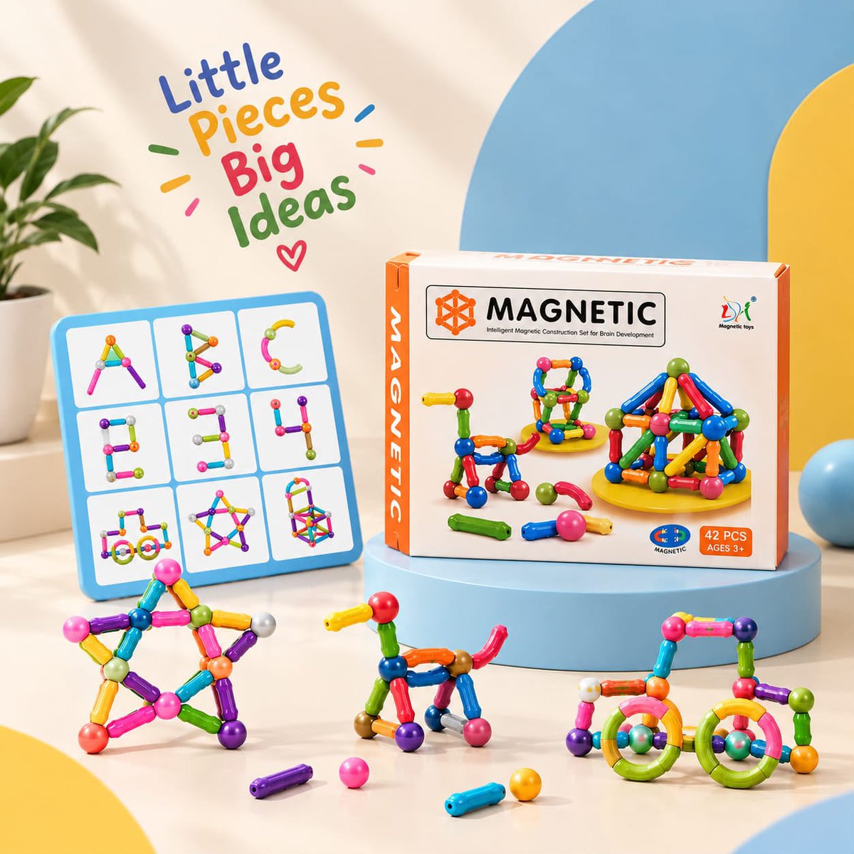 Zelvomart's tweet photo. Two kids. Same afternoon. Only one is building something.
42-piece magnetic set, from ABCs to castles. COD across Pakistan.
https://t.co/AQaJ8dvyXu
#Zelvomart #fyp https://t.co/syBlG7x6YV