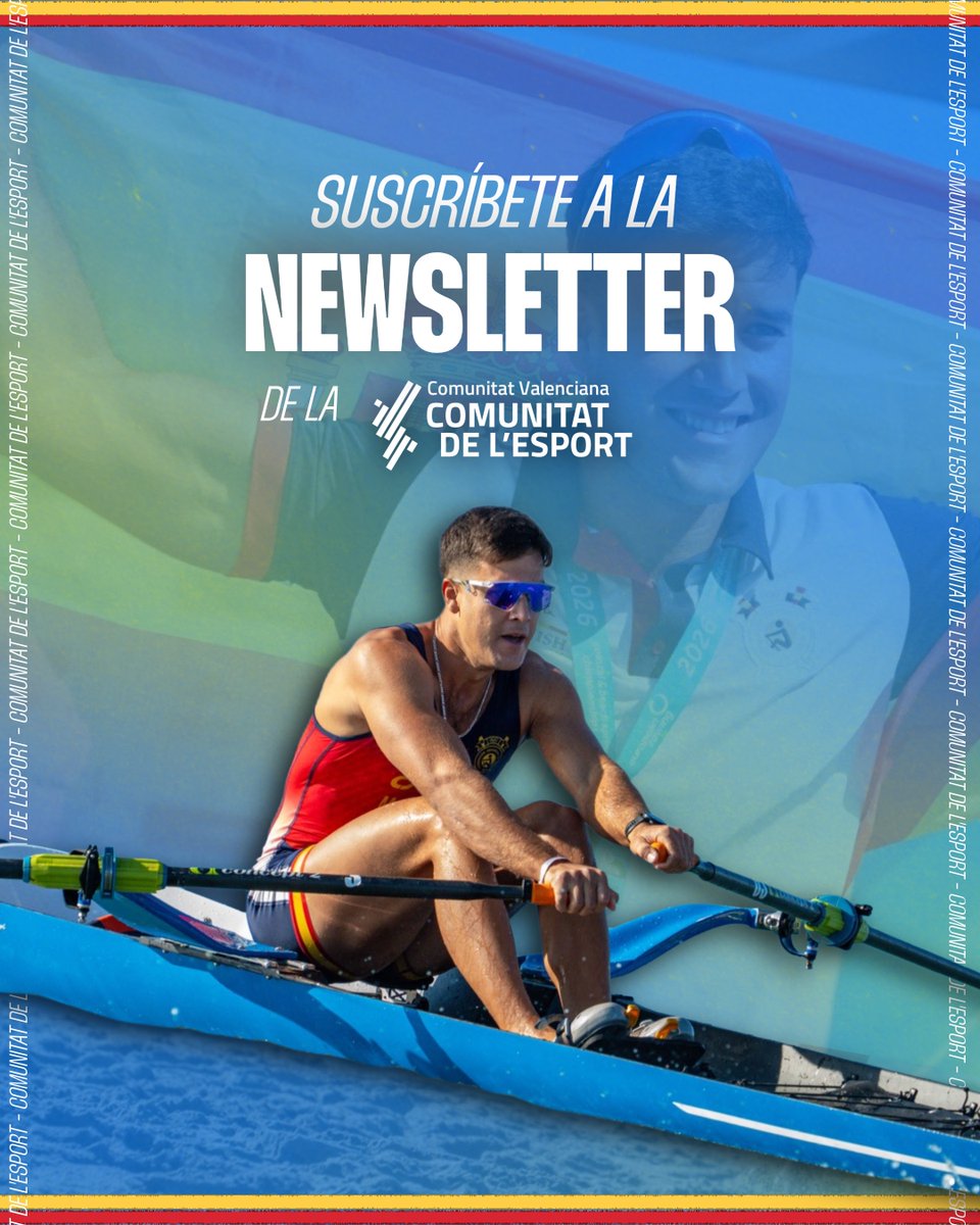 comunitatesport's tweet photo. ¿Te enteraste a tiempo del 🥇 oro @ander_martiin  en el Europeo de #beachsprint?

👍 Eso es que estás suscrito a la #Newsletter de la @comunitatesport

📩 Si quieres estar al tanto de los oros y los resultados de los mejores deportistas valencianos… 👇

🔗https://t.co/T9zPwF420V https://t.co/WcONx602TZ