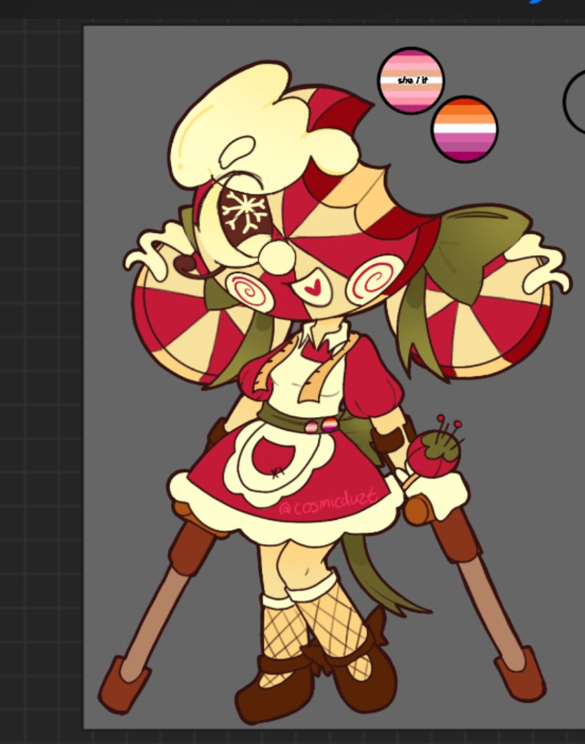 c0smicduzt's tweet photo. I promise to finish these guys I swear! Anyways Pepper the oldest of the Yule!log fan kids

#yulelog #cosmo #rudie #dandysworldart https://t.co/Ch9JA1gk6Q