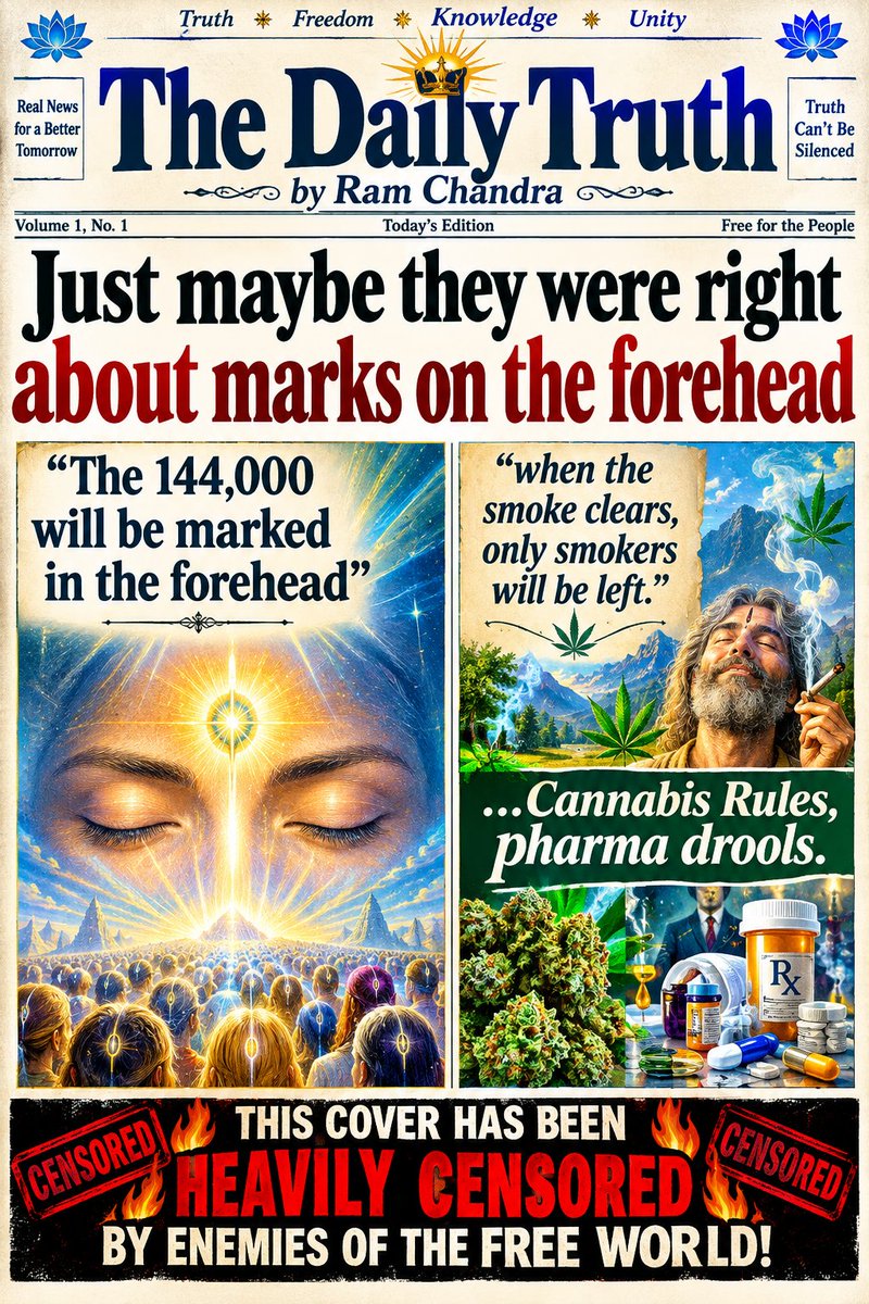 Justin_McCorkle's tweet photo. 🔥 “THIS EDITION AND COVER HAS BEEN HEAVILY CENSORED BY ENEMIES OF THE FREE WORLD!” 🔥

#The #Daily #Truth #Extraextra #Read #All #About #It !!!
(*from hundreds of views on X, to 10...)
!!!CENSORED ILLEGALLY!!

https://t.co/DMJSKBWy9n https://t.co/uJgJEyIwoj