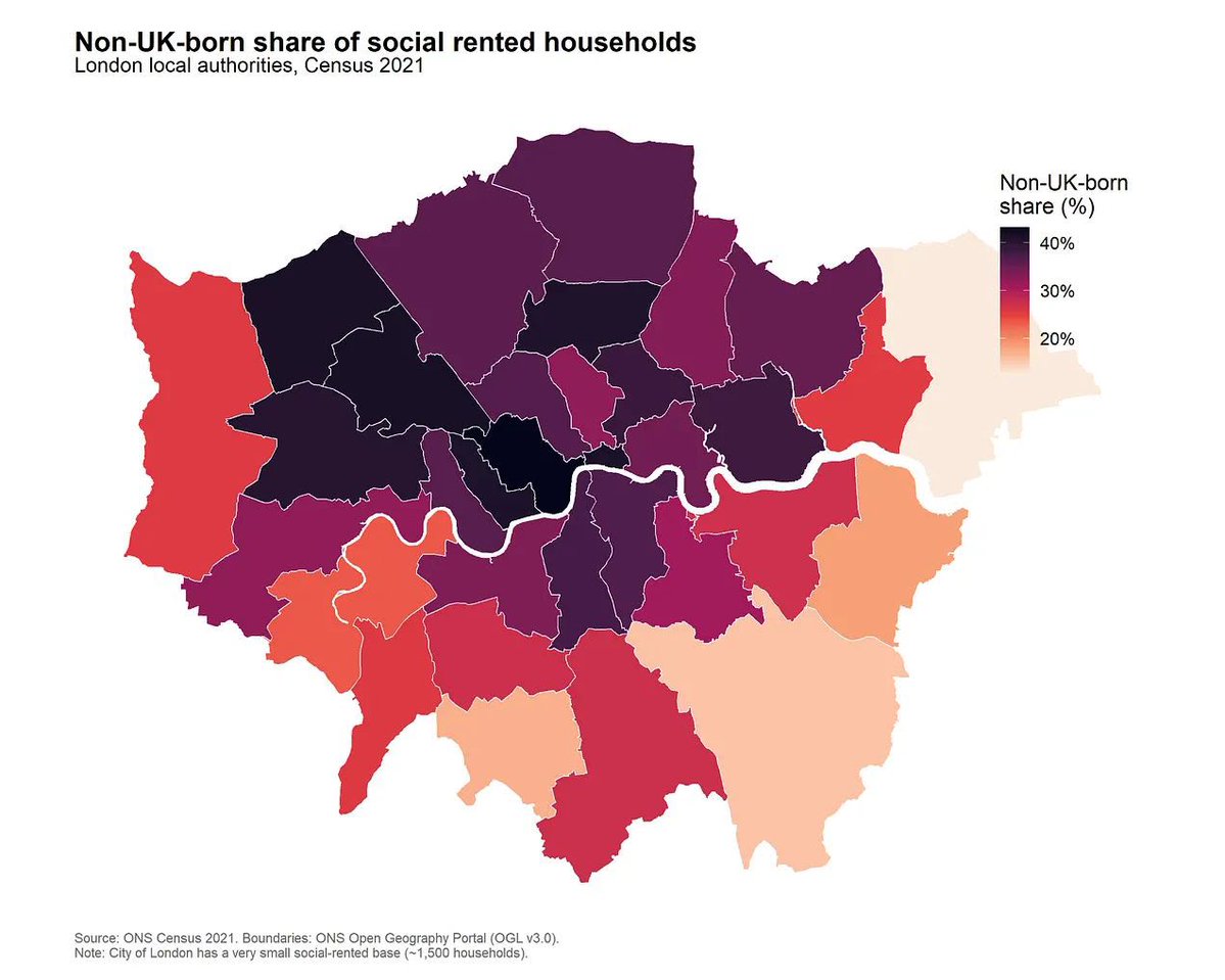 reformparty_uk's tweet photo. Almost half of ALL social housing in London is occupied by foreign-born nationals. 

Under Reform UK, British-born working people will be prioritised for social housing, while foreign nationals will be given three months to leave. https://t.co/hBJMDu8UDe