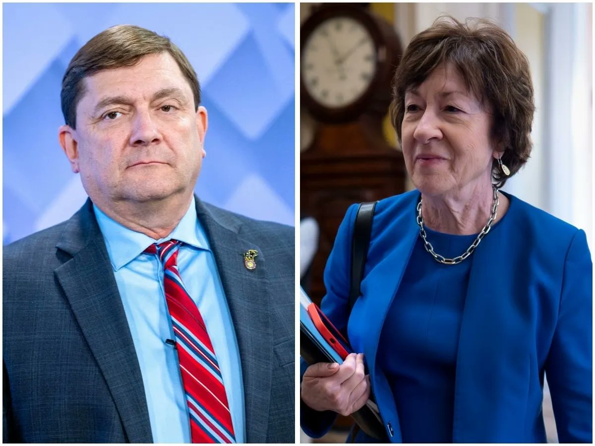 PollTracker2024's tweet photo. UMass Lowell/YouGov poll | 8/28-9/14 LV

US Senate Maine 2026

🟦Troy Jackson 48%
🟥Susan Collins 43% (incumbent)

Link to poll: https://t.co/oqVWCTEVIm https://t.co/snvpmmHxex