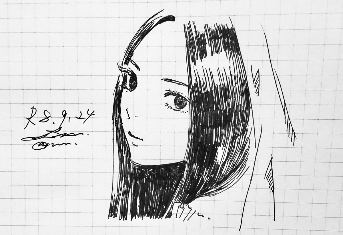 krsrenkn's tweet photo. # 1日1回一発描き練習 https://t.co/KcM9ftzaNV