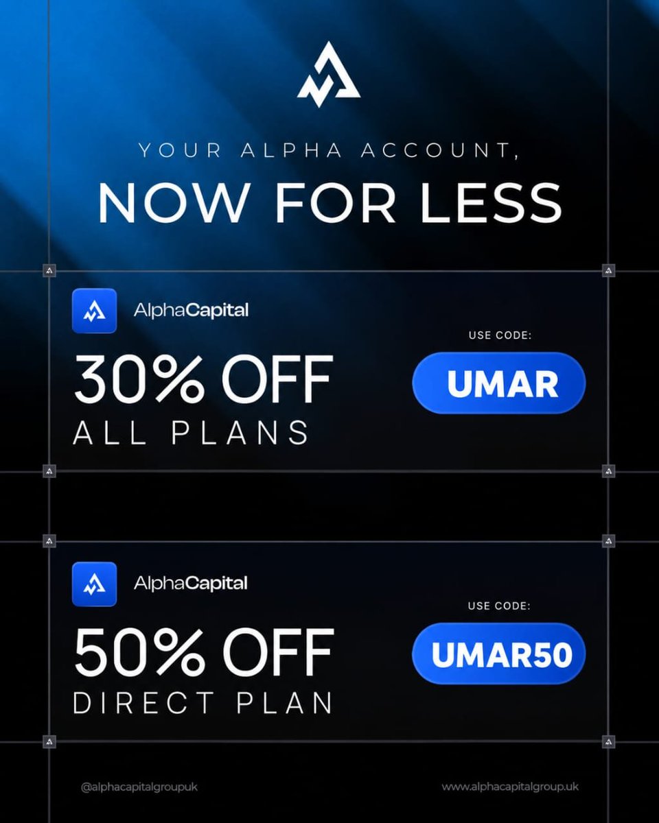 FRESH___GUY's tweet photo. 🎁GIVEAWAY TIME!🎁 

I’m giving away 2 × $5K accounts to 2 lucky traders 🔥

To Enter:
🔹Follow
@AlphaCapitalUK || @FRESH___GUY || @Been_Omar_FX ||

🔹Like, Repost & Tag 3 traders.

🔹 Engage in the quoted post. 

🔹Turn on notifications 🔔 

🔹Also Follow:

🔹@TheEliteTrader_ || @Usmanfx__ || @_baba__cj || @yusam_fx @ab_said02 @MeenalGFX

🔹 Don’t forget to use UMAR50 For 50% OFF

Winners soon🏆

Good luck everyone🤝