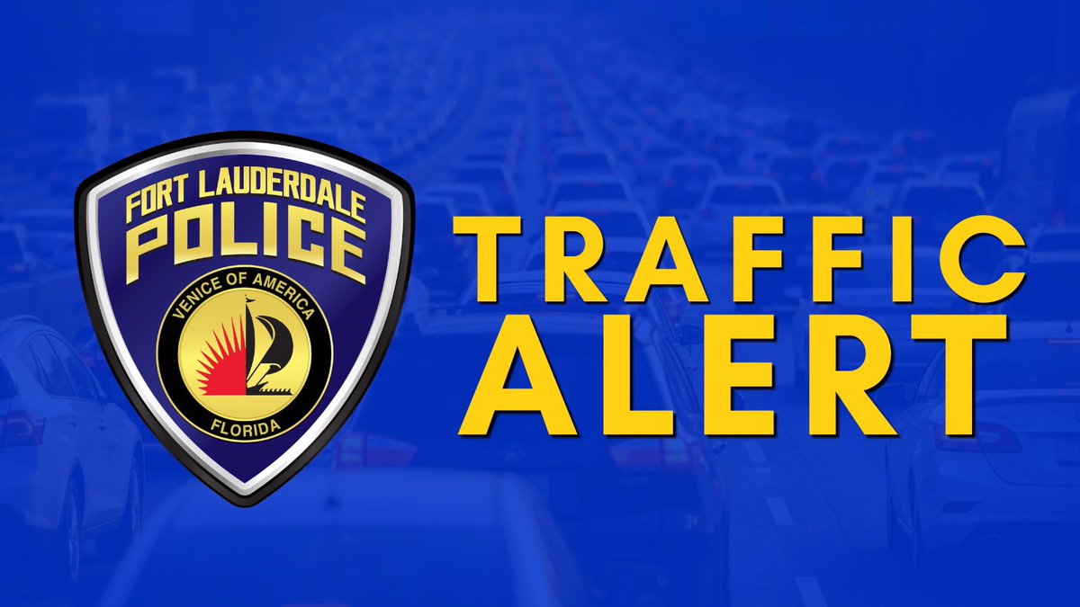 ftlauderdalepd's tweet photo. Roadway closure (east and west) due to construction accident. SE 8 St 700 block closed. Please use alternate route SE 7 St or SE 9 St. https://t.co/xO48OW35Gt