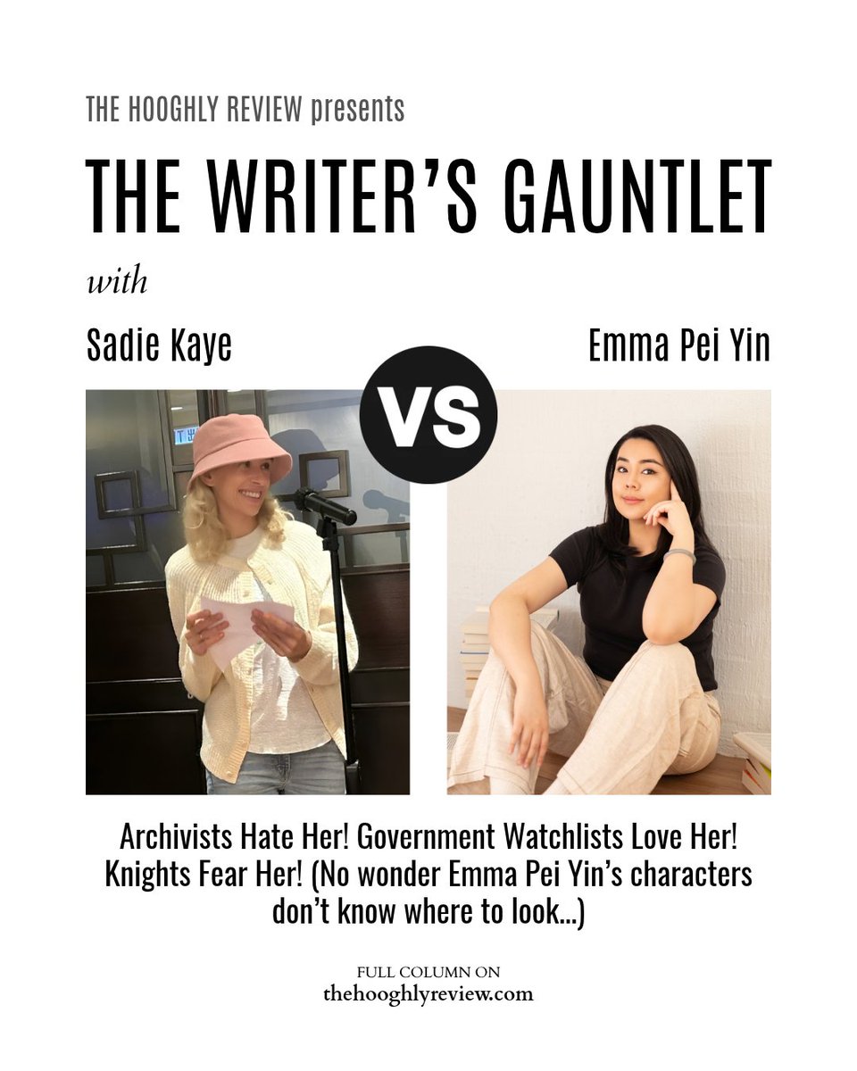 HooghlyReview's tweet photo. This week on the Writer's Gauntlet with @sadiekaye, we have Emma Pei Yin, winner of the 2026 Indie Book Award for Debut Fiction and professional rummager through inconvenient histories.

https://t.co/27rXOROXpJ https://t.co/taD2rwH8NQ