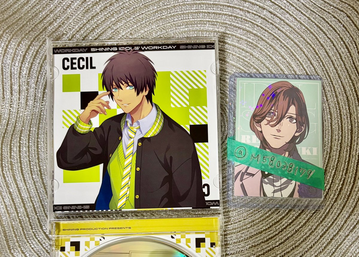M58038179's tweet photo. 【交換】 うたプリ ドラマCD SHINING IDOLS' WORKDAY 特典 アナザージャケット 

【譲】
セシル

【求】
那月

郵送 又は都内、川崎周辺手渡し

お気軽にお声掛け下さい🙇‍♀️🍀 https://t.co/wuQDvCcfZk