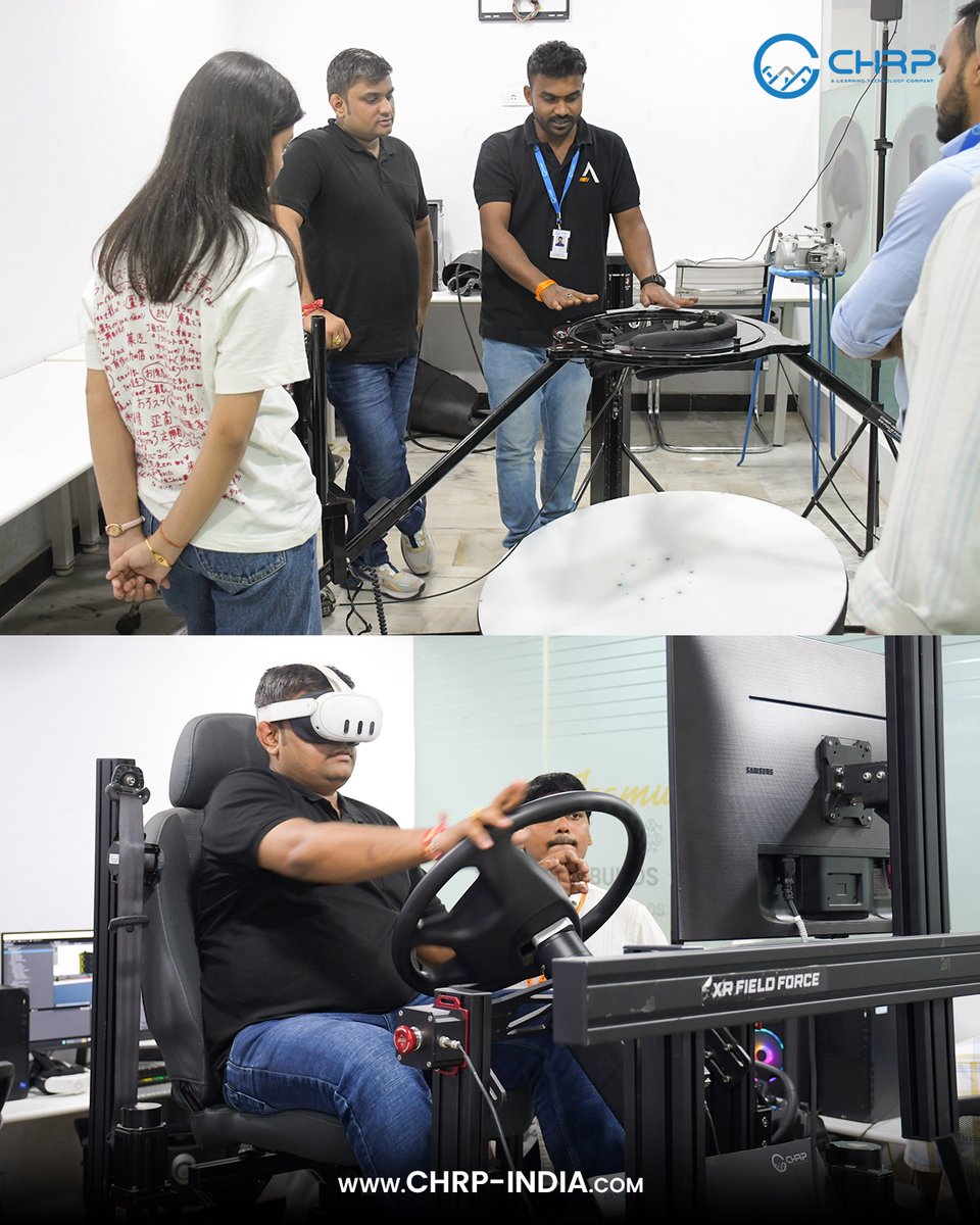 chrp_india's tweet photo. A day of innovation and possibilities!
Delegates visited our office in 📍Hyderabad to explore our solutions and discuss exciting opportunities ahead. 🤝✨
#chrpindia #vrsolutions #businessvisit #futureprojects #immersivetechnology https://t.co/lXR663BDIR