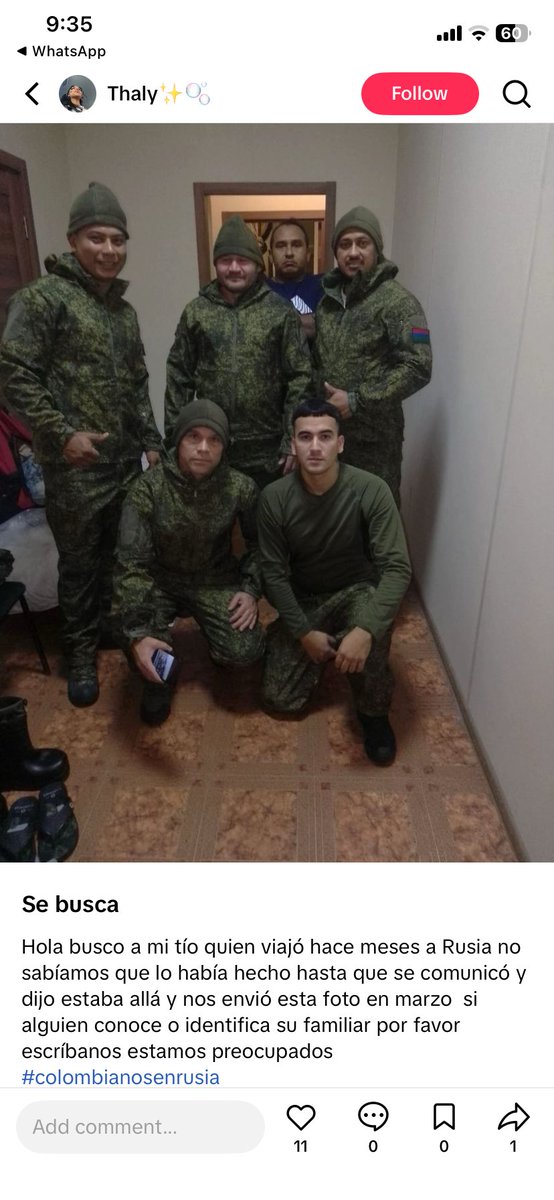 meli005karol's tweet photo. @ColombiaOscura Si alguien tiene información por una persona que se llama Lalo  Porfavor comunicarse con nosotros, se fue a Rusia con engaños de que iba para dubai tras de eso el piensa que le están pagando a sus hijas por el haber ido y no es asi, los están robando,no caigan más https://t.co/o6IqyobxZw