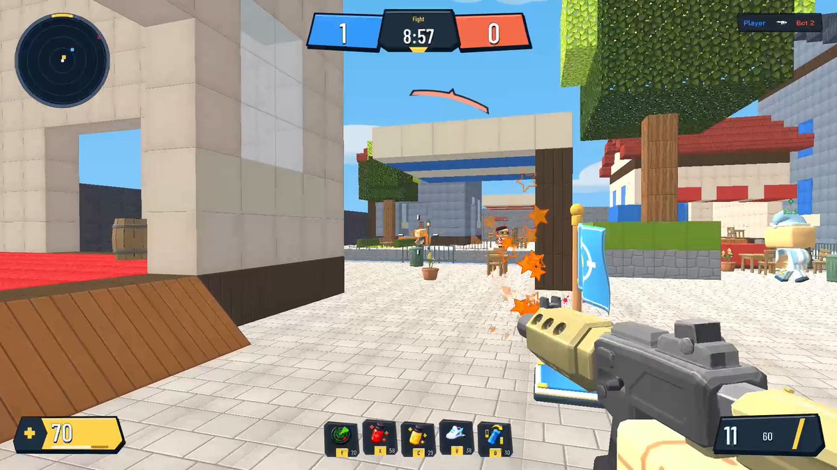OpsBrick's tweet photo. @GameTikker BrickOps is a build and battle sandbox. Throw up cover, break through walls and steal the flag. Here is Capture the Flag in action. Public Steam Playtest on Oct 3 and 4. You can request access here 👇
https://t.co/hlWy5qjouX https://t.co/zLwS4s5tu1